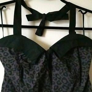 Sourpuss Leopard Print Romper